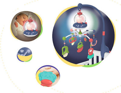 Kikka Boo Mobile for Cot with Music, Rotation & Teether All in One for Newborn