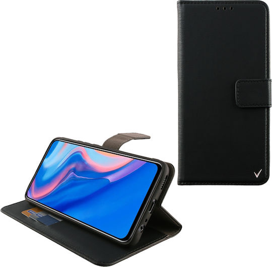 Volte-Tel Allure Magnet Brieftasche Synthetisches Leder Schwarz (Huawei P Smart Z)