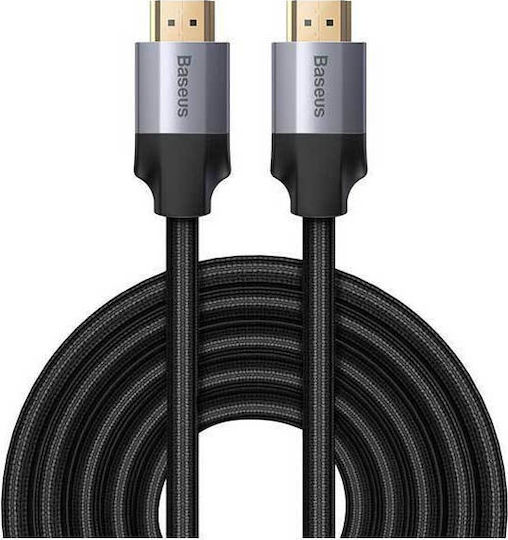 Baseus HDMI 2.0 Braided Cable HDMI male - HDMI male 5m Black