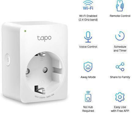 TP-LINK v1 Smart Μονόπριζο 4τμχ