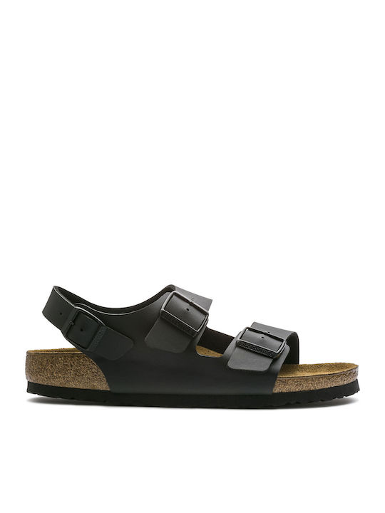 Milano Birko-Flor Men's Sandals Black Narrow Fit
