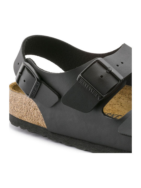 Milano Birko-Flor Men's Sandals Black Narrow Fit
