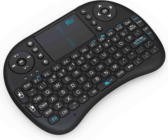 Riitek i8 Ασύρματο Πληκτρολόγιο με Touchpad Αγγλικό US