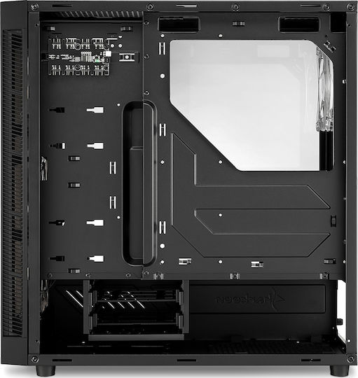 Sharkoon TG5 Pro RGB Геймърско бюро Midi Tower Компютърна кутия със страничен прозорец Черен