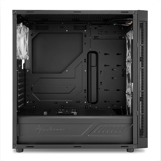 Sharkoon TG5 Pro RGB Геймърско бюро Midi Tower Компютърна кутия със страничен прозорец Черен