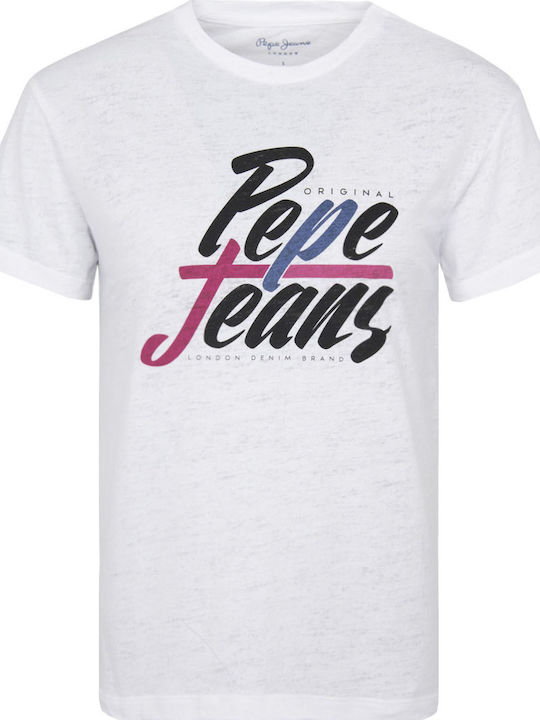 Pepe Jeans Femeie Tricou Alb