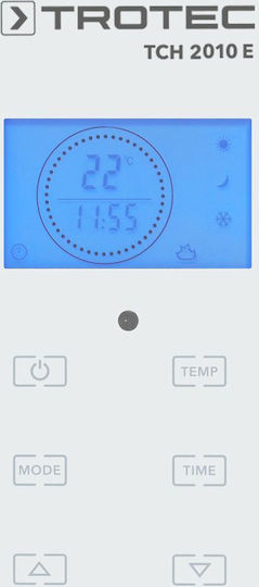 Trotec TCH 2010 E 1410000531 Convector Heater Floor 2000W with Electronic Thermostat 84x49cm White