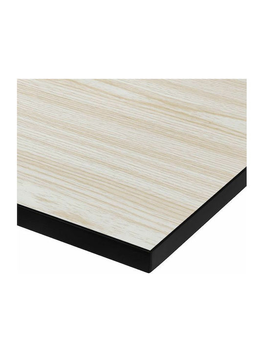 HomeMarkt Quadratisch Tischoberfläche aus MDF Eiche 70x70cm HM8438.03 1Stück