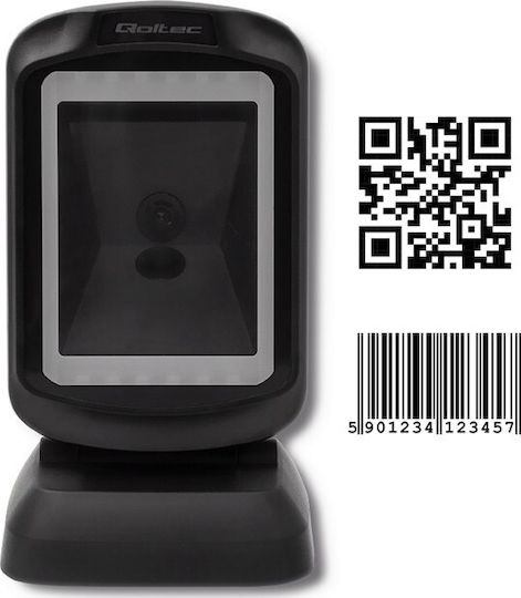 Qoltec Prezentare Scanner Cu fir cu capacitate de citire a codurilor de bare 2D și QR