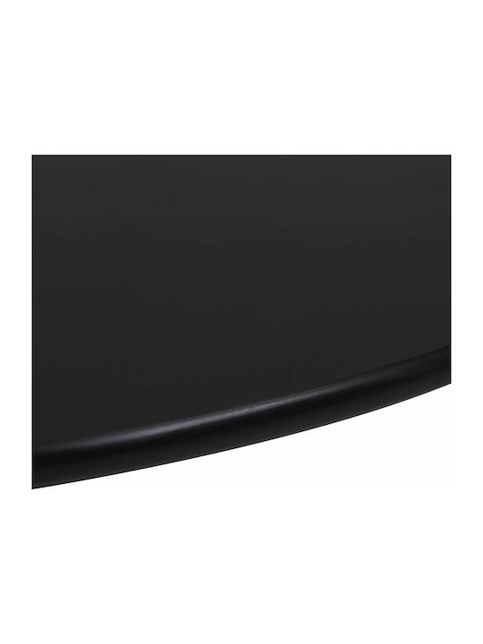 vidaXL Round Table Surface made of Glass in Black Color 60x60cm 244615 1pcs