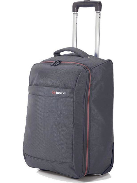 Benzi BZ5565 Cabin Fabric Gray Travel Suitcase With 2 Wheels Height 51cm