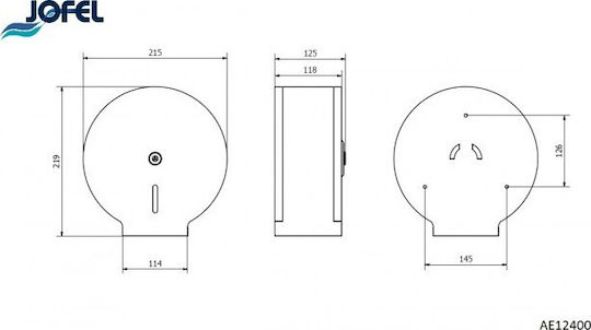 Jofel Clasica Θήκη Για Χαρτί Υγείας Λευκή AE12400