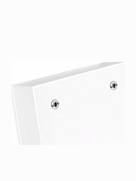 HomCom Dulap Pentru Bijuterii Din Lemn Cu Oglindă Alb 37x9.5x112cm