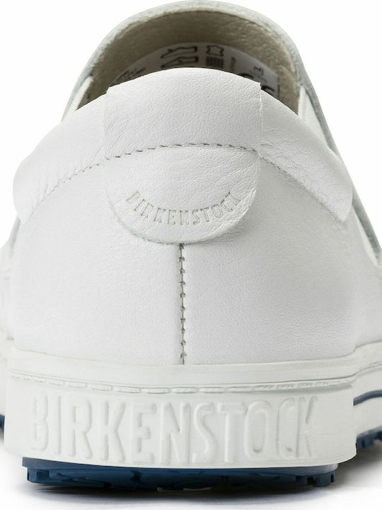 Birkenstock QO 400 Cuir naturel Нисък Работни White
