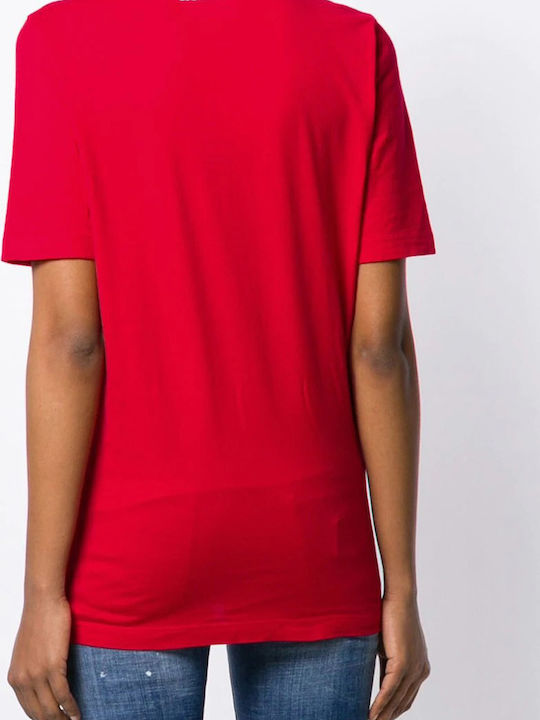 Dsquared2 Γυναικείο T-shirt Κόκκινο