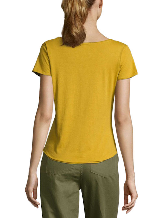 Funky Buddha Women's T-shirt Yellow