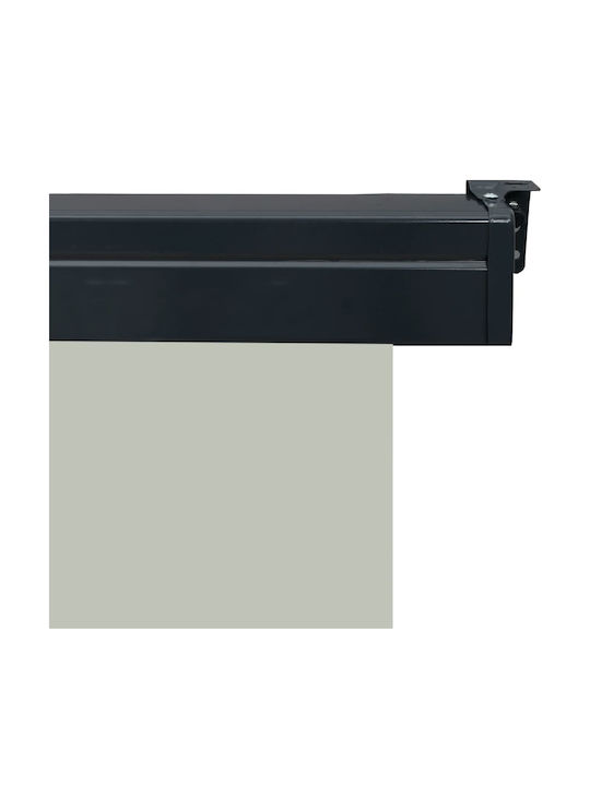 vidaXL Rulou lateral de umbrire Terasă Gri x2.5m