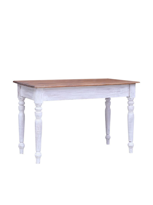 Desk made of Solid Wood Brown 117x57x75cm
