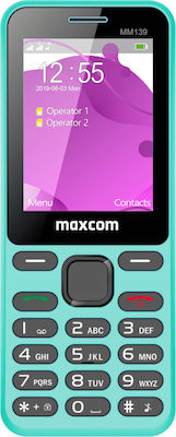 MaxCom MM139 Dual SIM Mobile Phone with Buttons Mint