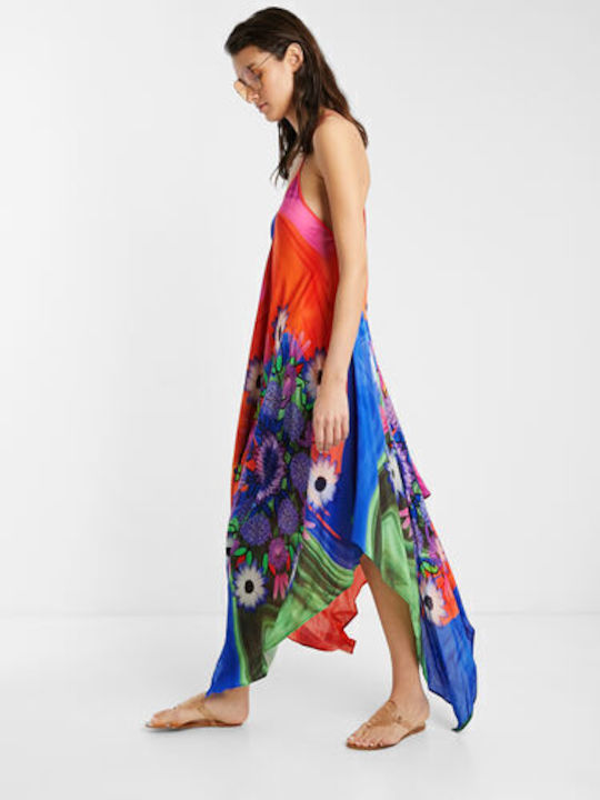 Desigual Roseau Damen Mini Kleid Strand Mehrfarbig