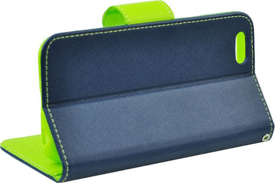 FANCY Wallet Δερματίνης Navy Μπλε (Redmi 5 Plus)