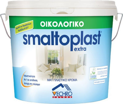 Vechro Smaltoplast Extra Plastic Ecological Paint for Interior Use White 10lt