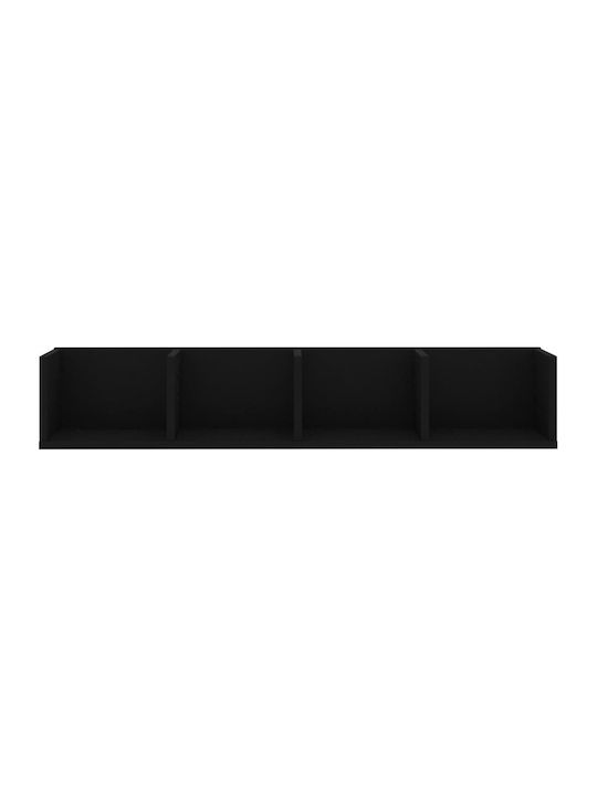 Shelf Wall Black 100x18x18cm