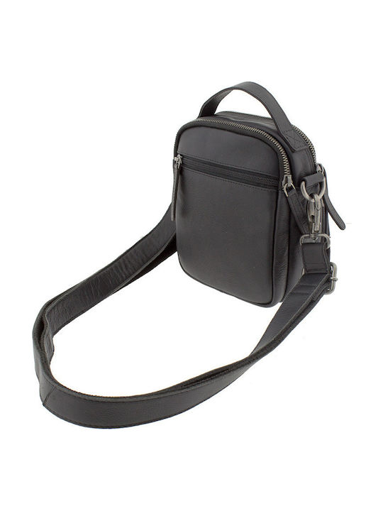 Leather Men's Bag Shoulder / Crossbody Black