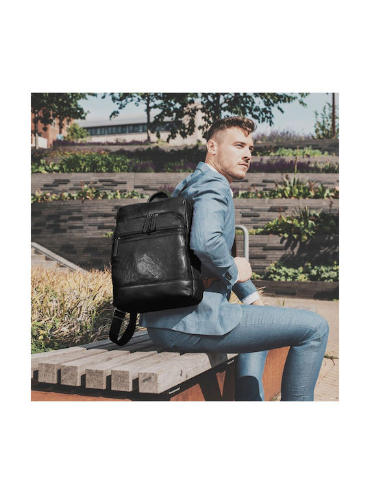 The Chesterfield Brand Hayden Men's Leather Backpack Black 12lt