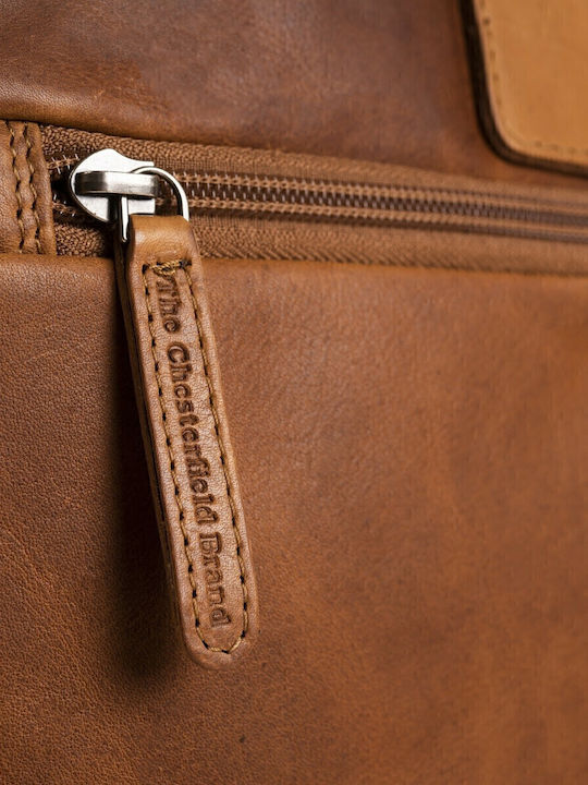 Seth Leather Men's Briefcase Tabac Brown