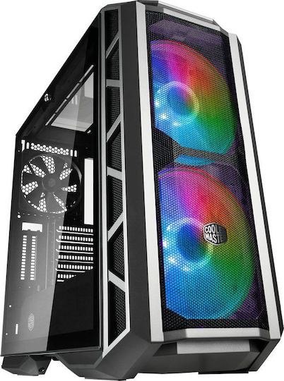 CoolerMaster Mastercase H500P Mesh ARGB Гейминг Midi Tower Компютърна кутия със странично прозорче Сив