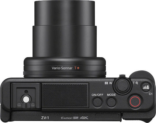 Sony ZV-1 Компактен Фотоапарат 20.1МР Оптично Увеличение 2.7x Черна