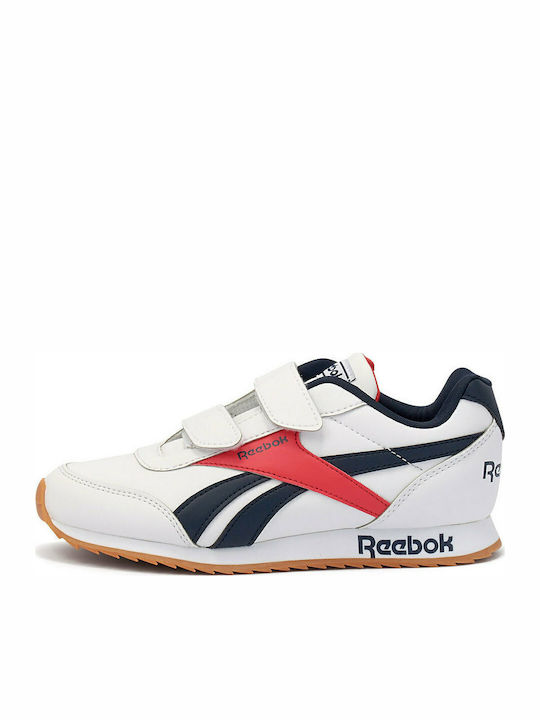 Reebok Kids Sneakers Royal Classic Jogger 2 with Scratch White / Collegiate Navy / Radiant Red