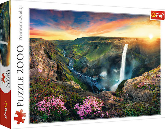 Haifoss Waterfall, Iceland Puzzle 2D 2000 Pieces