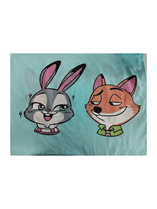 Mc Decor Zootopia Σετ Παιδικές Μαξιλαροθήκες από 100% Βαμβάκι 50x75εκ. Γαλάζιες