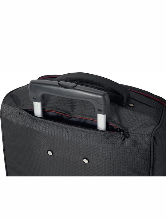 Benzi BZ5565 Cabin Fabric Black Suitcase with 2 Wheels Height 51cm