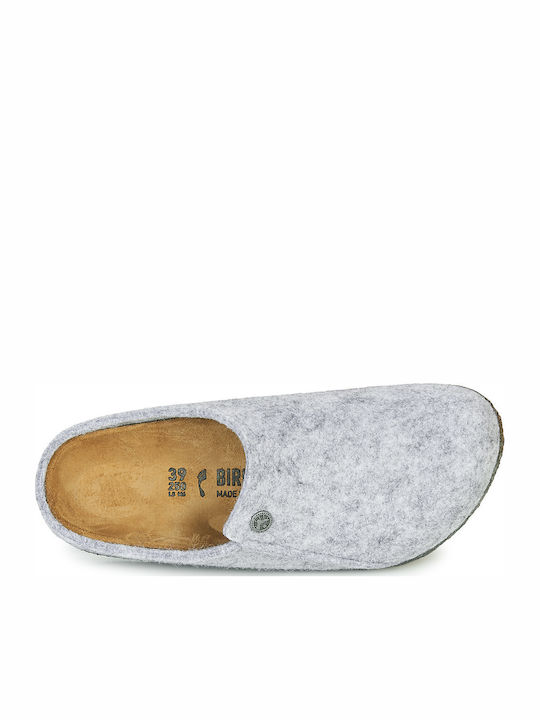 Zermatt Anatomical Woolen Women's Slippers Gray Narrow Fit