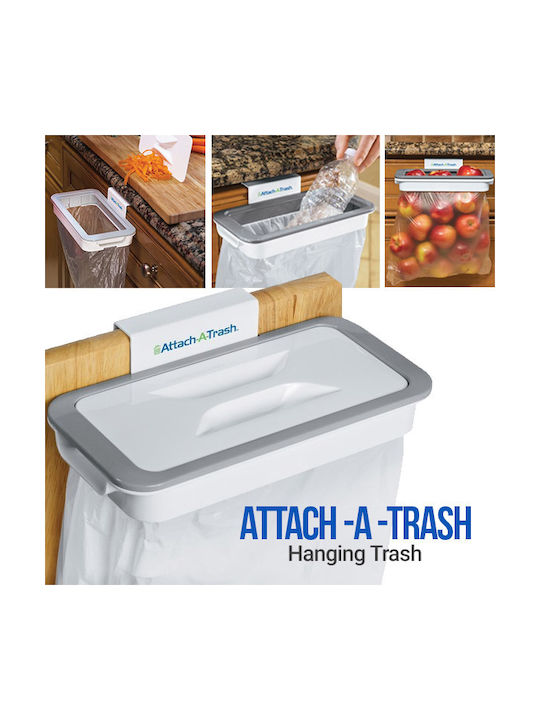 Основа за Поддръжка на Чанта Attach-A-Trash Пластмасова 24x11.5x3см Бяла