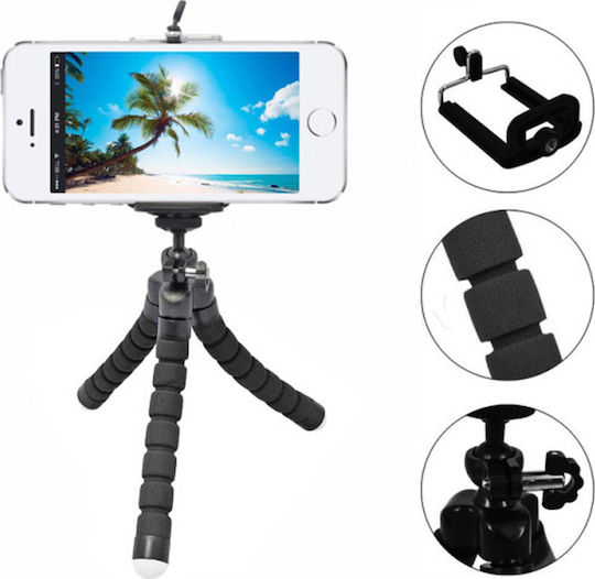 Ezra ST-04 Cell Phone Tripod Bluetooth Black