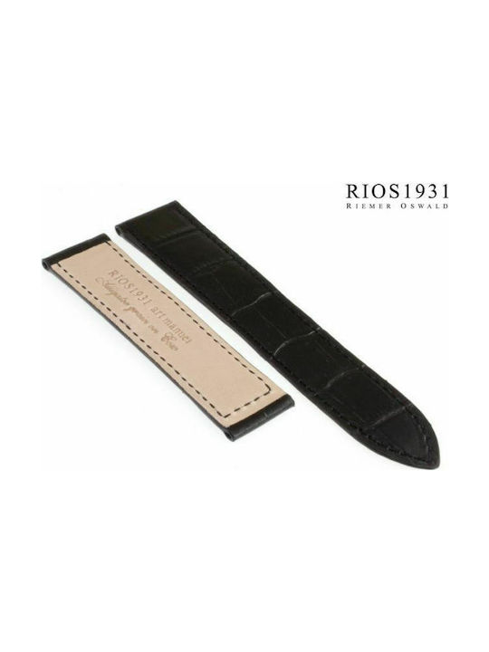 Commercial Strap for Cartier Tank black 20mm