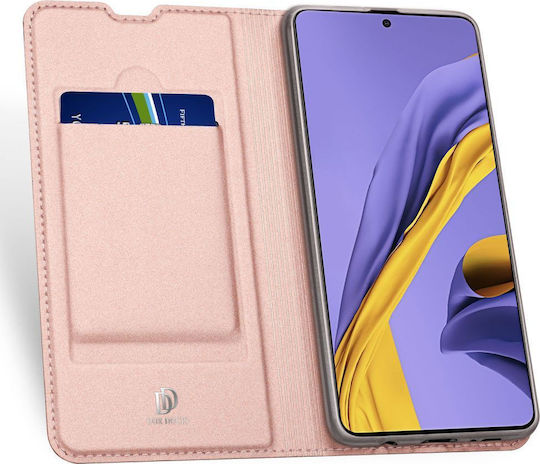 Dux Ducis Skin Pro Buchen Sie Synthetisches Leder Rose Gold (Galaxy A41)