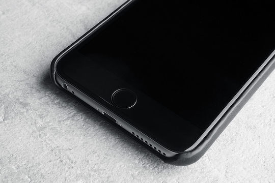 Mujjo Vollleder Umschlag Rückseite Leder 1mm Schwarz (iPhone 6/6s Plus)