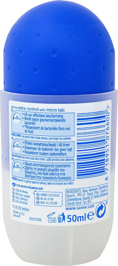 Sanex Dermo Extra Control Anti-perspirant Deodorant 48h sub formă de Roll-On 50ml
