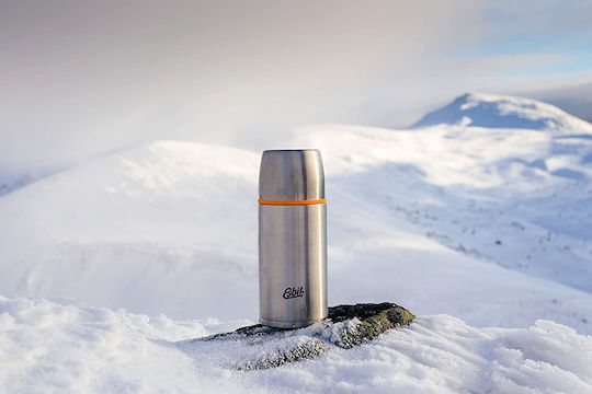 Esbit Steel Vacuum Flask Sticlă Termos Oțel inoxidabil Fără BPA 500ml Argintiu cu Cap-Cup