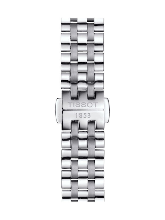 Tissot Carson Damenuhr 30mm Automatik mit Silber Metall-Armband