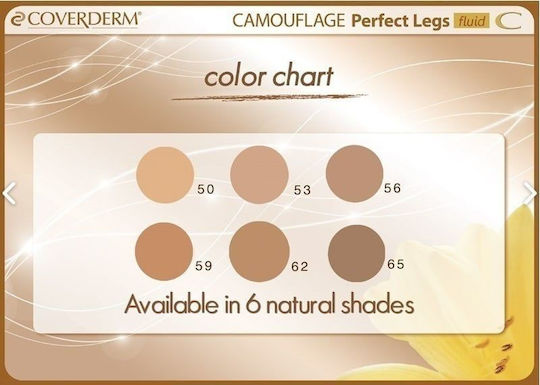 Coverderm Perfect Legs Waterproof Make Up Fluid SPF40 50 75ml