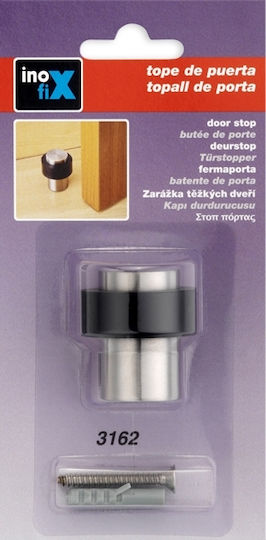 Opritor Ușă Metal cu Șurub Ø35x40mm Metalic Argintiu 1buc
