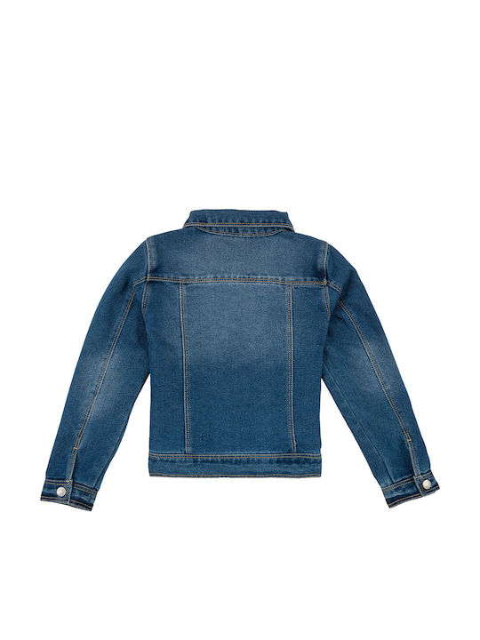 Kids' Denim Jacket Short Blue