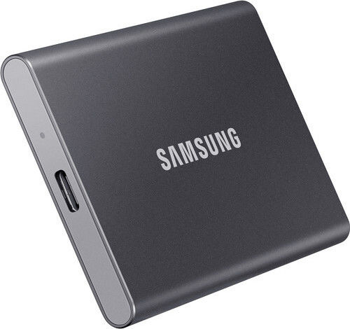 Samsung Portable SSD T7 USB 3.2 / USB-C 500ГБ 2.5" Сив титан