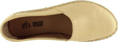 Road Shoes Γυναικείες Εσπαντρίγιες Δέρμα 8226 Κίτρινο